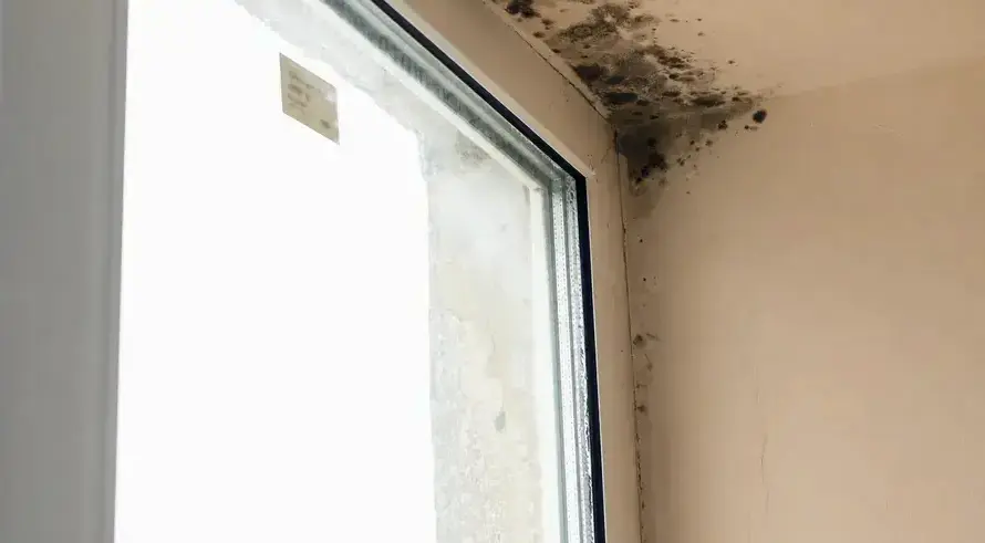 Fields Mold Remediation technician performing Mold Testing in a San Ramon, CA home