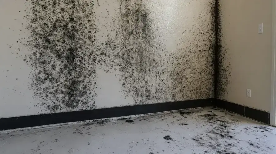 Fields Mold Remediation technician performing Drywall Mold Removal in a San Ramon, CA home