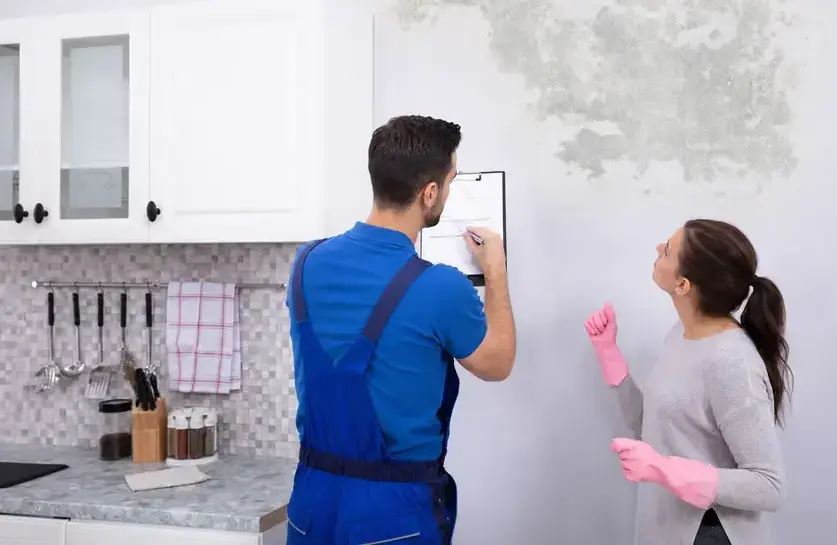 Fields Mold Remediation technician performing Mold Inspection in a San Ramon, CA home