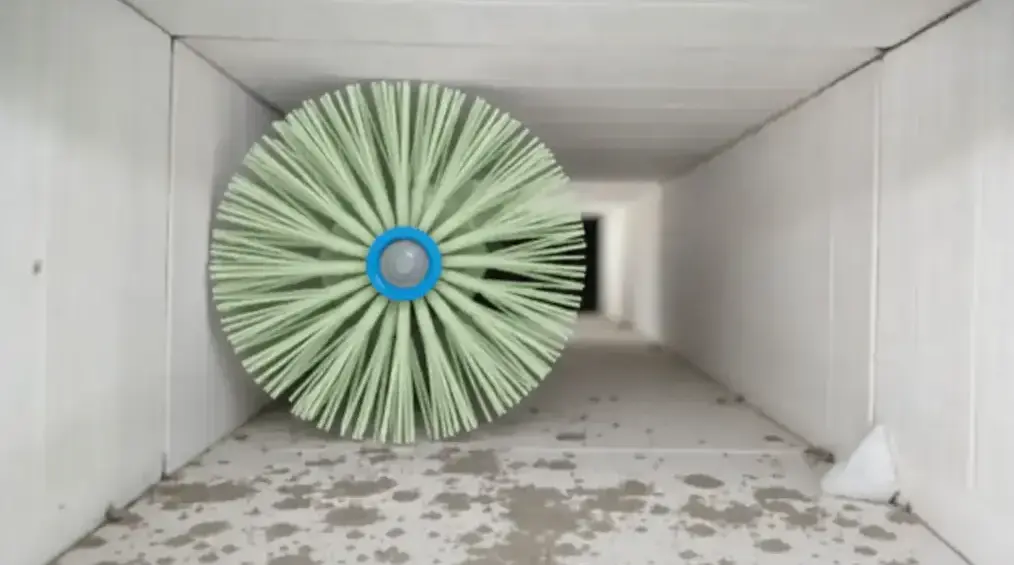 A local provider performing Air Duct Mold Removal in a San Ramon, CA home's air duct system, arranged through Fields Mold Remediation